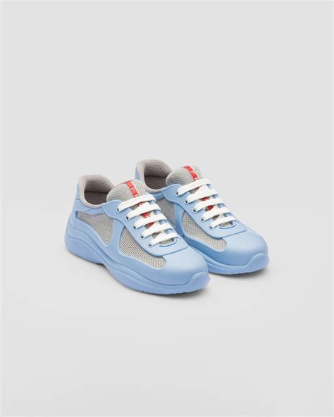 prada america's cup soft rubber and bike fabric sneakers|Prada America cups size 14.